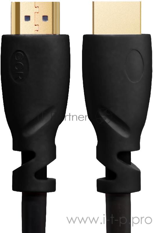 Кабель Greenconnect Кабель 0.2m v1.4 HDMI M/M черный, OD7.3mm, 30/30 AWG, позолоченные контакты, Ethernet 10.2 Гбит/с, 3D, 4K, экран (GCR-HM310-0.2m)