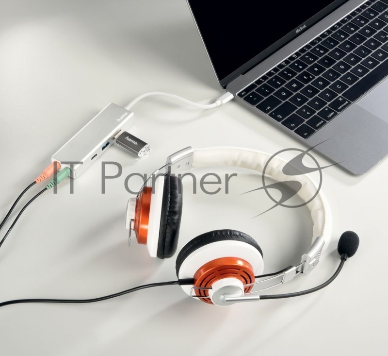 Разветвитель USB 3.1 Hama Aluminium 3порт. серебристый (00135758)