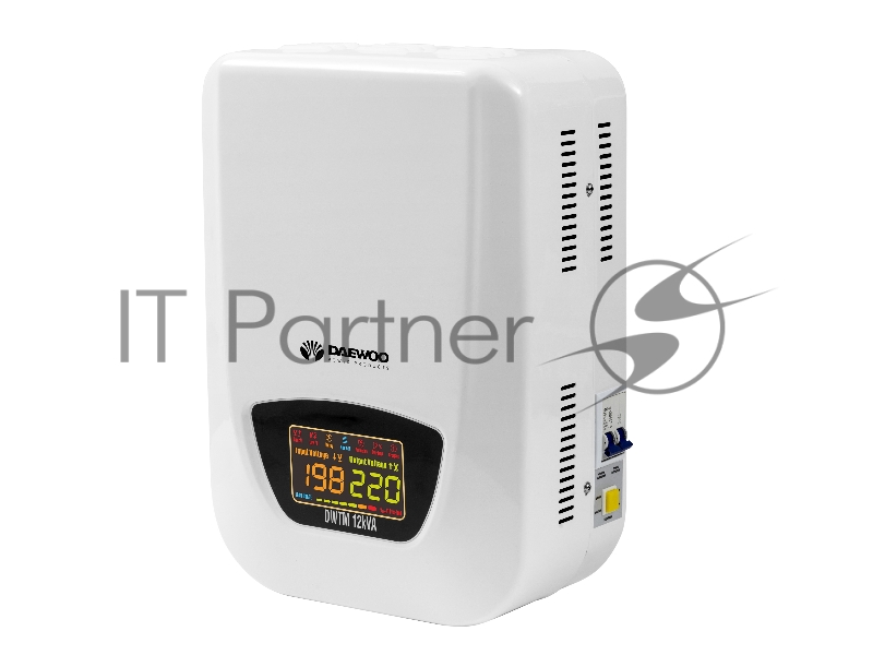 Стабилизатор напряжения DAEWOO DW-TM12kVA 12кВт 140-270В 20мс кпд 95% защита от кз/помех 2х220В
