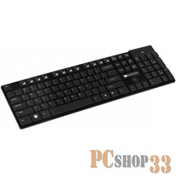 Клавиатуры, мыши CANYON CNS-HKBW2-RU Black USB {Беспроводная клавиатура, 12 мультимедийных клавиш, кнопки с эффектом полёта, 2.4 GHz}