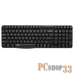 Клавиатура Клавиатура Rapoo E1050 черный USB Беспроводная 2.4Ghz