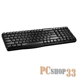 Клавиатура Клавиатура Rapoo E1050 черный USB Беспроводная 2.4Ghz