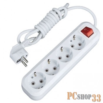 Удлинитель EKF UBA16-310-4-05i Эксперт 4 гнезда 5 метров 16А/3,5кВт с выключателем и заземлением ПВС 3х1 EKF PROxima