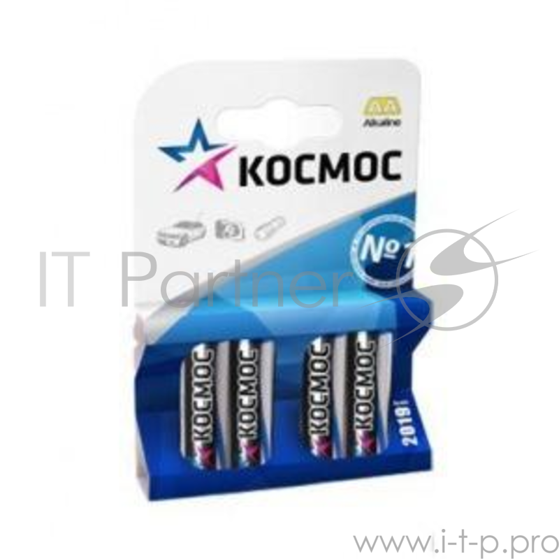 Батарейка КОСМОС KOCLR64BL LR LR6 BP-4 (цена за блистер-4шт.)