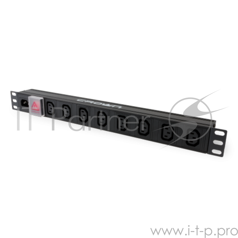 Стоечный блок распределения питания для ИБП CMPDU-02 (Размер 1U, 8 шт. выходных розеток C13 и 1 шт. входная розетка C14, выключатель питания)