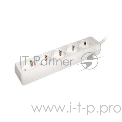 Удлинитель Iek WYP10-16-05-03-Z-N У05 5 мест 2 Р + P Е /3метра 3х1мм2 16А/250 IEK