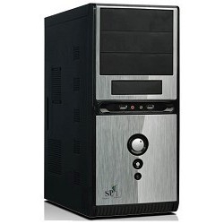 Корпус MidiTower QoRi-3336 A11 (черно-серый) (450W) USB/Audio/SATA ATX (front panel metall)