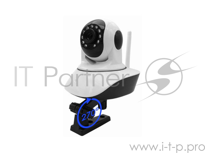 Камера наблюдения ORIENT NCL-01N-1080p Wi-Fi Поворотно-наклонная. Осн.поток: 1080p@25fps. Фокусное расст.объектива 3.6 мм. Подсветка до 10 м. P2P. Кр