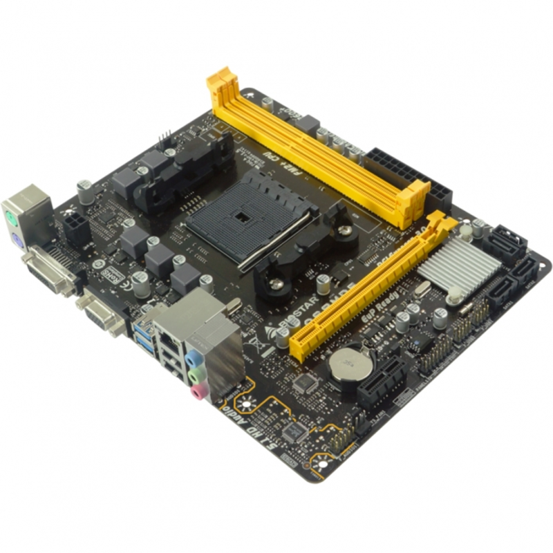 Материнская плата A68MDE, Socket FM2+, AMD A68H, 2xDDR3-2667, D-SUB+DVI-D, 1xPCI-Ex16, 1xPCI-Ex1, 4xSATA3(RAID 0/1/10), 8 Ch Audio, GLan, (2+4)xUSB2.0, (2+0)xUSB3.1, 2xPS/2, mATX, RTL, {20}