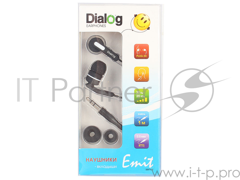 Наушники EP-F15 BLACK Dialog черные