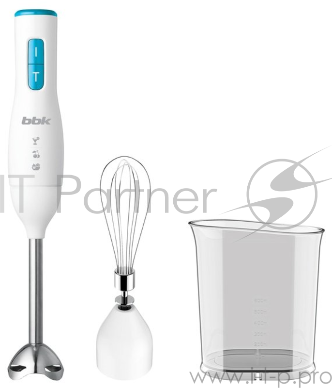 Блендер BBK KBH0302 белый/голубой