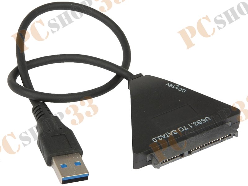 Кабель-переходник USB3.1->SATA ORIENT UHD-522, с блоком питания