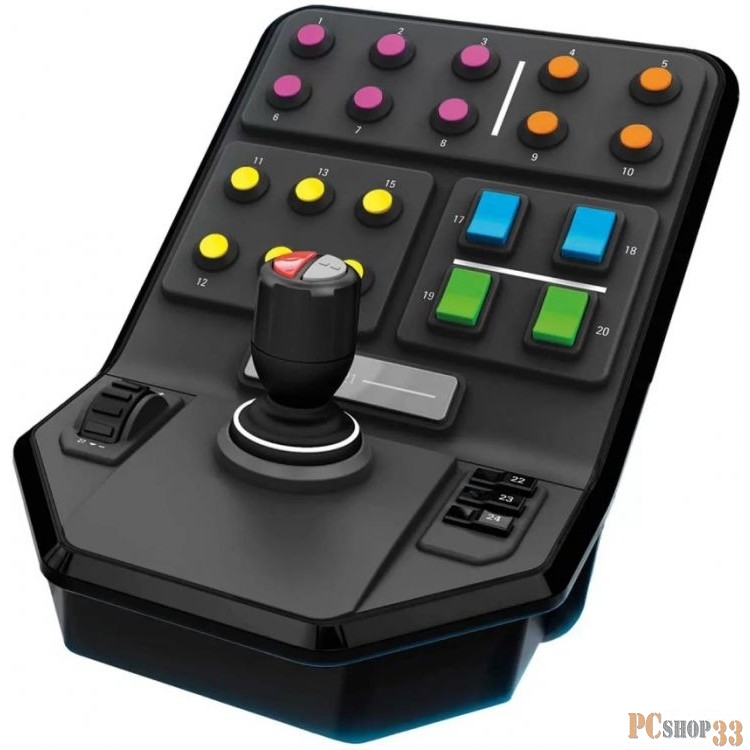 Панель для управления тяжелой техникой, совместимая с программами-симуляторами Logitech G Heavy Equipment Side Pane