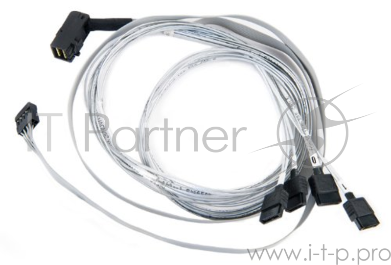 Кабель-переходник SFF-8643->4xSATA Adaptec ACK-I-rA-HDmSAS-4SATA-SB-0.8M (0.8м)