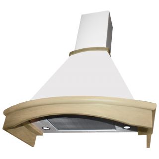 Вытяжка каминная Эликор Ротонда 90П-650-П3Д бежевый/дуб неокр.