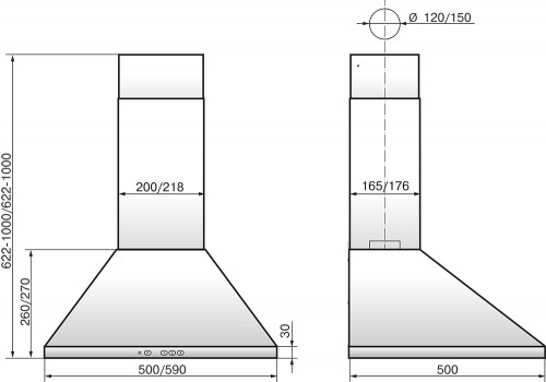 Вытяжка купольная Эликор Вента 50П-430-К3Д крем