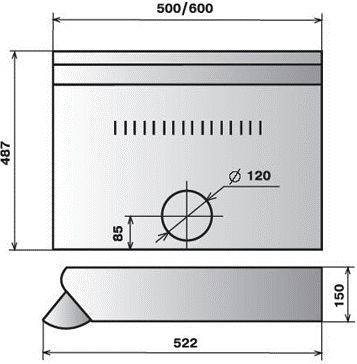 Вытяжка подвесная Эликор Davoline 50П-290-П3Л коричневый