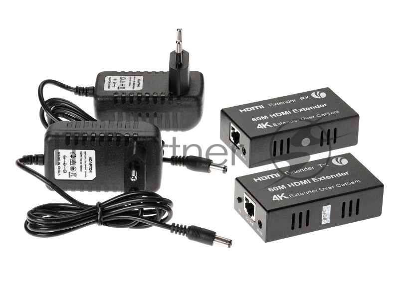Переходник VCOM DD471 Удлинитель HDMI по витой паре до 60м extender VCOM DD471 +2б.п.