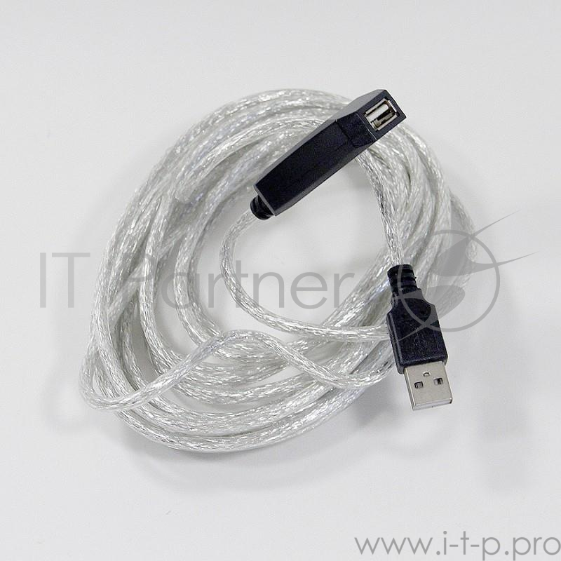 Кабель VCOM VUS7049-5M Кабель-адаптер USB2.0-repeater, удлинительный активный Am--Af 5м