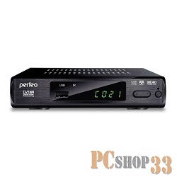 Цифровые ТВ приставки Perfeo Perfeo DVB-T2 приставка для цифрового TV, DolbyDigital, HDMI, внутренний блок питания (PF-168-3-IN)