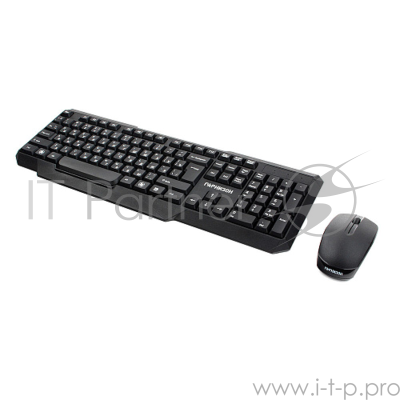 Клавиатуры, мыши Гарнизон Комплект кл-ра+мышь беспров. GKS-115, черный, 2.4 ГГц, 1200 DP