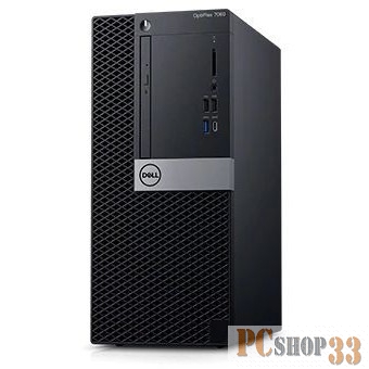 Dell Optiplex 7060 MT Core i7-8700 (3,2GHz)8GB (2x4GB) DDR4256GB SSD AMD RX 550 (4GB)W10 ProvPro, TP