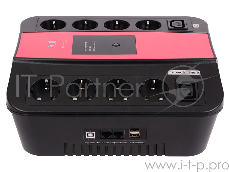 3кот 3Cott ИБП Cascade 3C-1000-SPB 1000VA/600W, линейно-интерактивный, управляемый, 3-х ступенчатый {0369160}