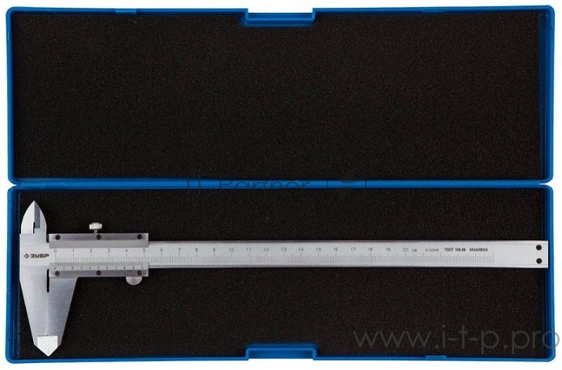 Штангенциркуль ЗУБР ЭКСПЕРТ 34511-200 ШЦ-I-200-0,05 нониусный 200мм шаг измер. 0,05мм