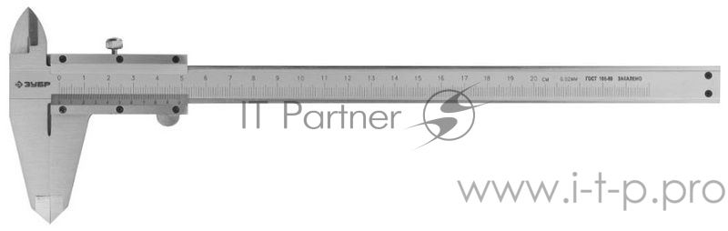 Штангенциркуль ЗУБР ЭКСПЕРТ 34511-200 ШЦ-I-200-0,05 нониусный 200мм шаг измер. 0,05мм