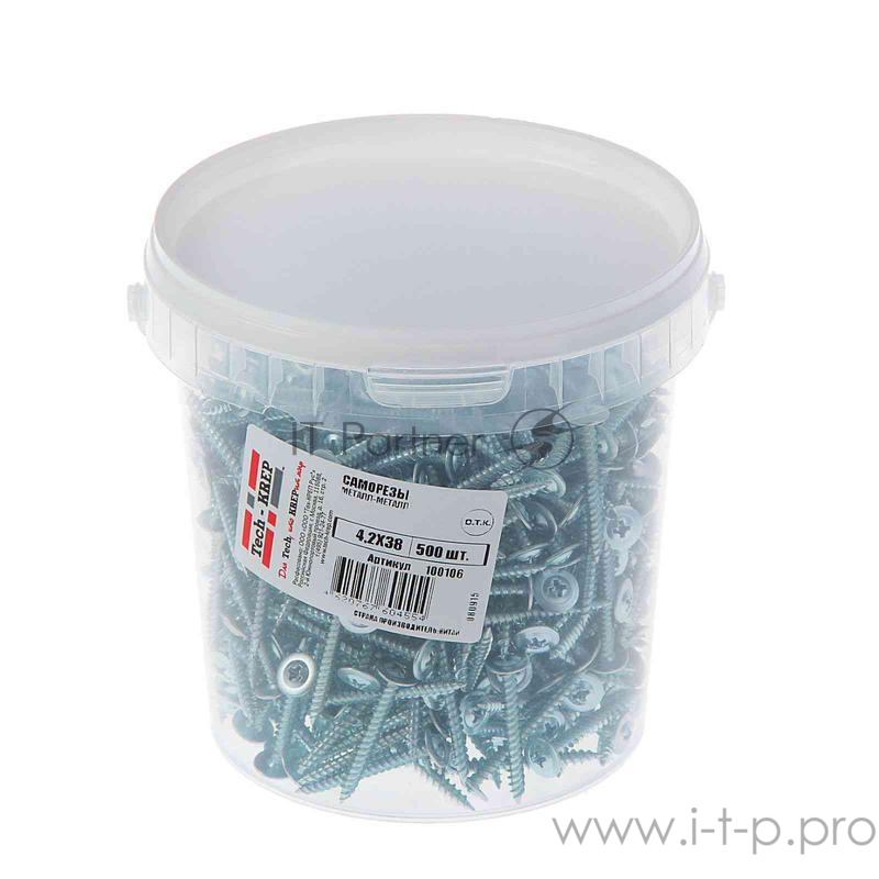 Саморез Tech-Krep ШСММ 4,2х38 500 шт, ведро 100106