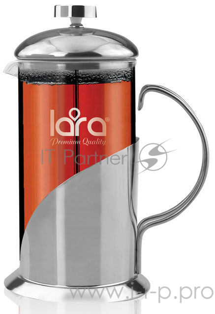 Френч-пресс LARA LR06-32 800мл., закаленное стекло, нержавеющая сталь