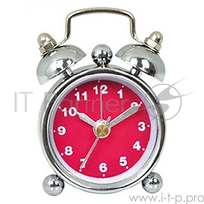 Мини-будильник Вега 7801 красный 6.1x1.8x4.2 см