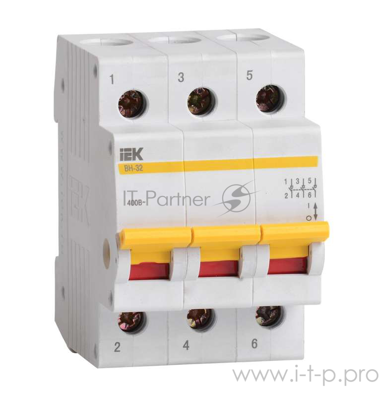 Выключатель нагрузки Iek MNV10-3-100 (мини-рубильник) ВН-32 3Р 100А ИЭК