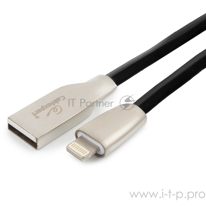 Кабель Cablexpert для Apple CC-G-APUSB01Bk-3M, AM/Lightning, серия Gold, длина 3м, черный, блистер
