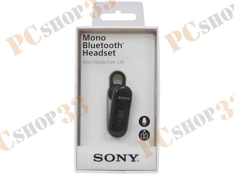 Гарнитура Sony MBH22RUB, беспроводная, моно, черный (Bluetooth)