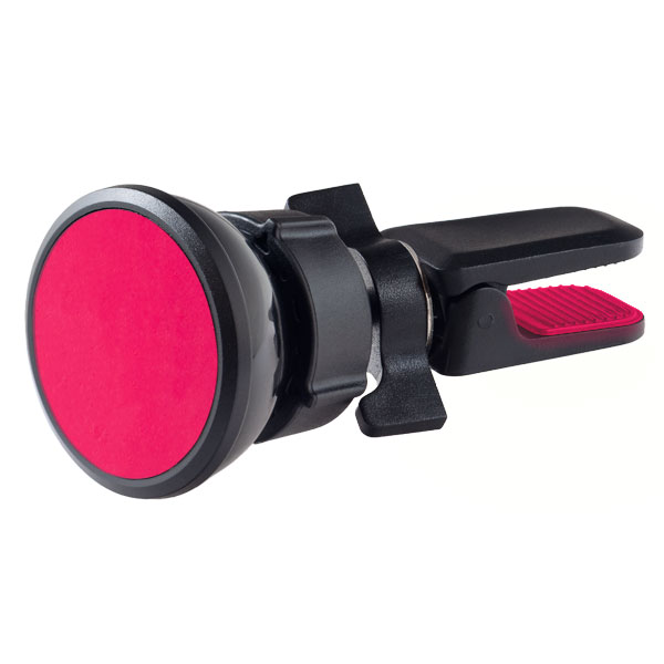 Perfeo PH-518-3 Автодержатель для смартфона до 6,5/ на воздуховод/ магнитный/ черный+красный (PF_A4
