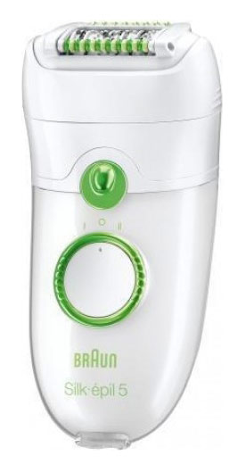 Эпилятор Braun SE5580 скор.:2 насад.:3 от электр.сети белый/зеленый
