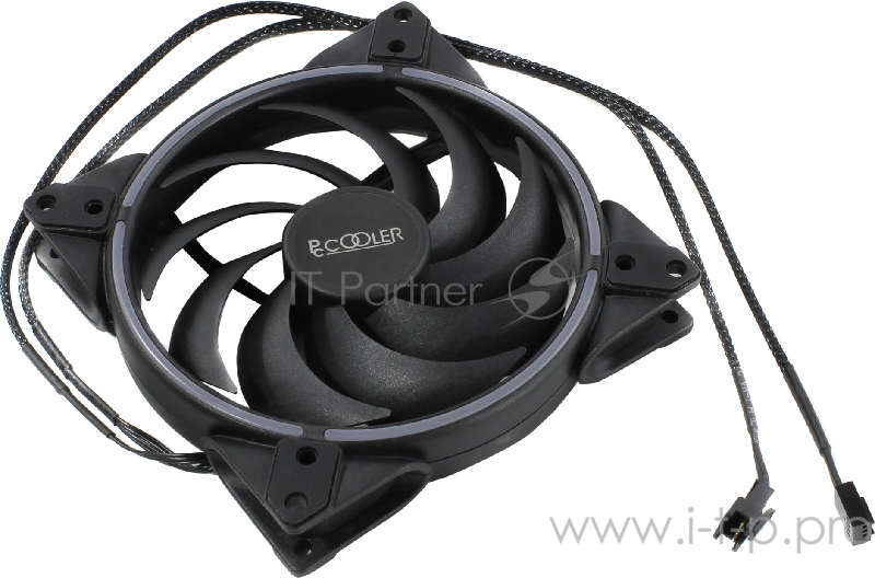 PCCooler CORONA MAX 140 RGB Вентилятор PCCooler CORONA MAX 140 RGB 140x140x25 мм (PWM, 40шт./кор, пит. от мат.платы и БП, 1000-1800 об/мин) Retail