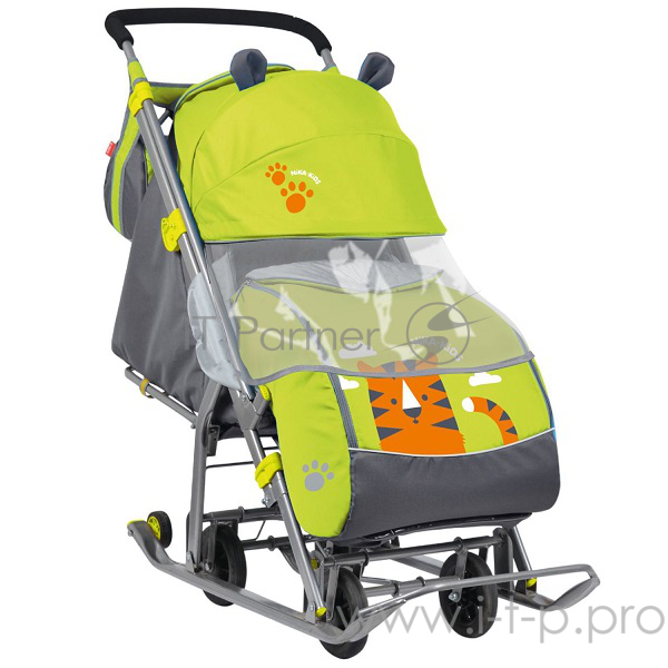 Коляска комбинированная НИКА Ника детям 7 НД7 с тигром лимонный