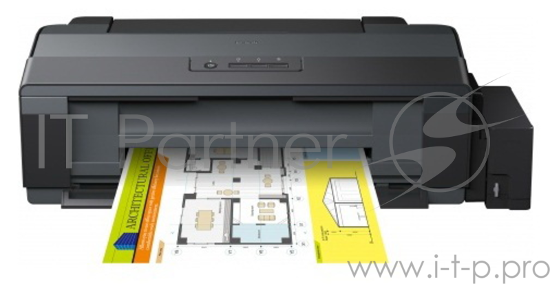 Принтер Epson L1300, 4-цветный струйный СНПЧ A3+, 15 (5.5 цв) стр/мин, 5760x1440 dpi, подача: 100 лист., вывод: 50 лист., USB, печать фотографий (старт.чернила - около 7100 ч/б документов А4 и 5700 цветных документов А4)