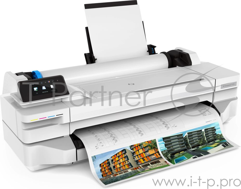 Плоттер HP Designjet T125 24 <5ZY57A> A1, 256Мб, USB, LAN, WiFi (замена T120 CQ891C)