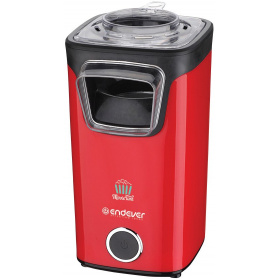 Попкорница Endever Vita-140, аэронагрев, 1100Вт, на 60г, время приготовления 3 мин, мерная ложка, ве