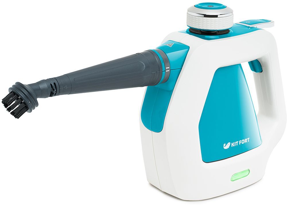 Пароочиститель ручной Kitfort КТ-918-3 1000 Вт. бирюзовый