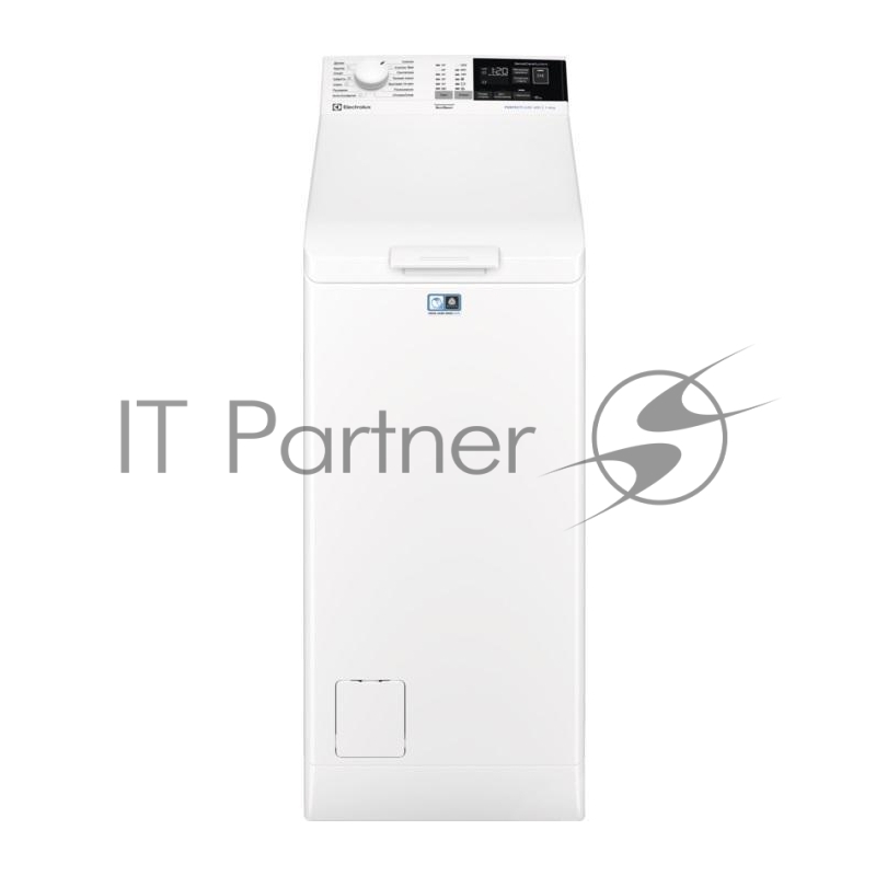 Стиральная машина ELECTROLUX EW6T4R262 / С вертикальной загрузкой 6 кг, отжим 1200 об/мин, средний ЖК дисплей, двигатель Универсальный, створки Карборан плавное открывание, стирка Антиаллергия+пар, технология стирки Eco valve