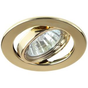 Светильник Эра C0043806 ST2A GD штампованный поворотный MR16,12V/220V, 50W золото