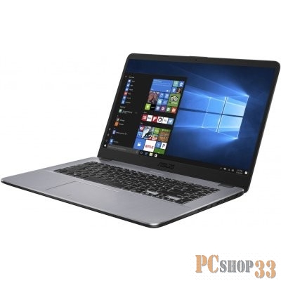 Ноутбук ASUS X505BA-EJ163T (A6-9220-2.50ГГц, 4ГБ, 1ТБ, R4, LAN, WiFi, BT, WebCam, 15.6 1920x1080, W10 H), серый
