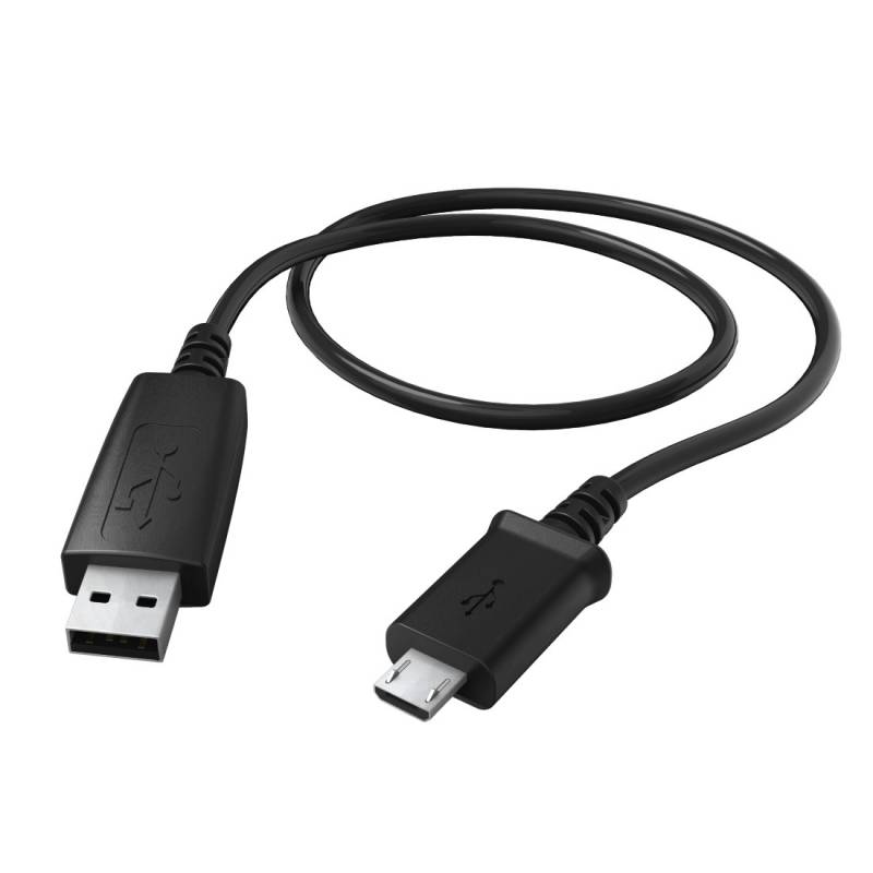 Кабель Hama microUSB-USB 2.0 черный 0.6м