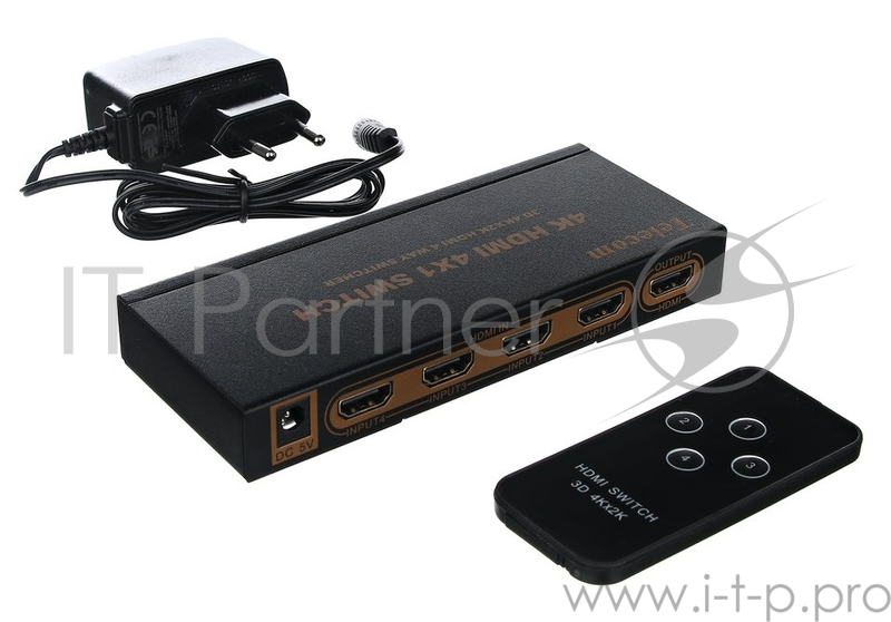 Переключатель Telecom HDMI 4=>1 4k@ 30HZ <TTS7100>
