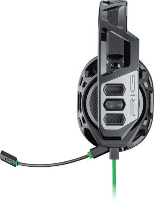 Гарнитура накладные Plantronics RIG 100HX XBOX 1.3м черный/зеленый проводные (оголовье)