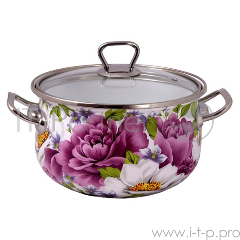 Кастрюля Interos 2545 Пион,5,1 л